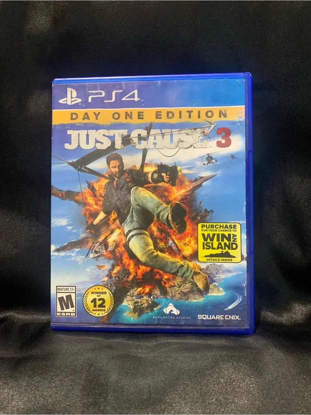 JUST CAUSE 3 Day One Edition PS4 Video Game Rated M EUC